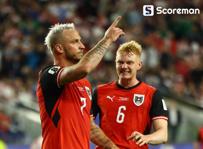 오스트리아, 요르단 3-1 격파→36년 기다림 끝 WC 첫 승 신고