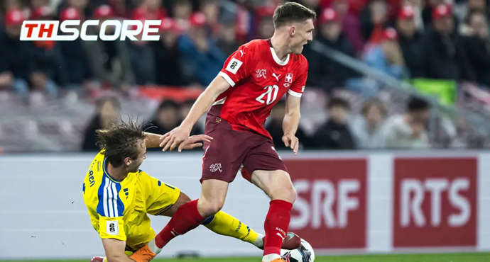 ฟุตบอลโลก รอบคัดเลือก โซนยุโรป - สวิตเซอร์แลนด์ 4-1 สวีเดน