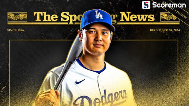 오타니, 스포팅 뉴스 '올해의 남자 선수' 선정...‘오타니를 위한 한 해’