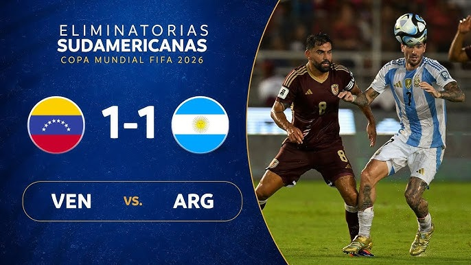 Venezuela 1-1 Argentina | Otamendi ghi bàn, Rondon gỡ hòa tỷ số