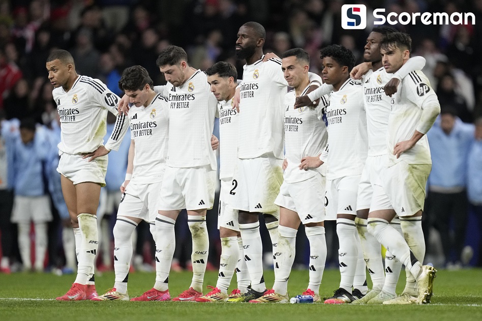 레알 마드리드, 승부차기로 AT마드리드 꺾고 UCL 8강 진출