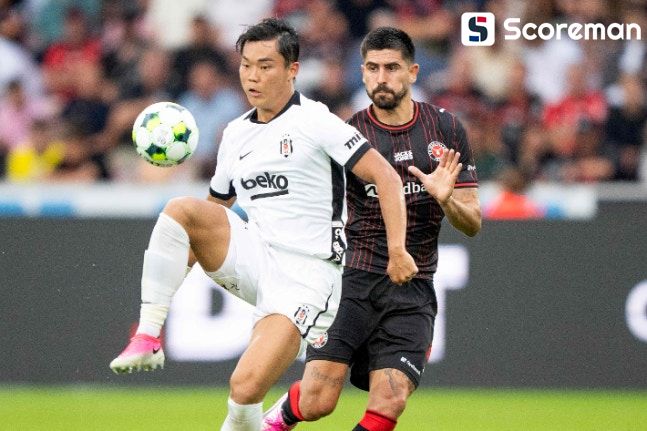 오현규, 시즌 첫 골+PK 유도…베식타시, 유로파 PO 1차전 3-0 대승