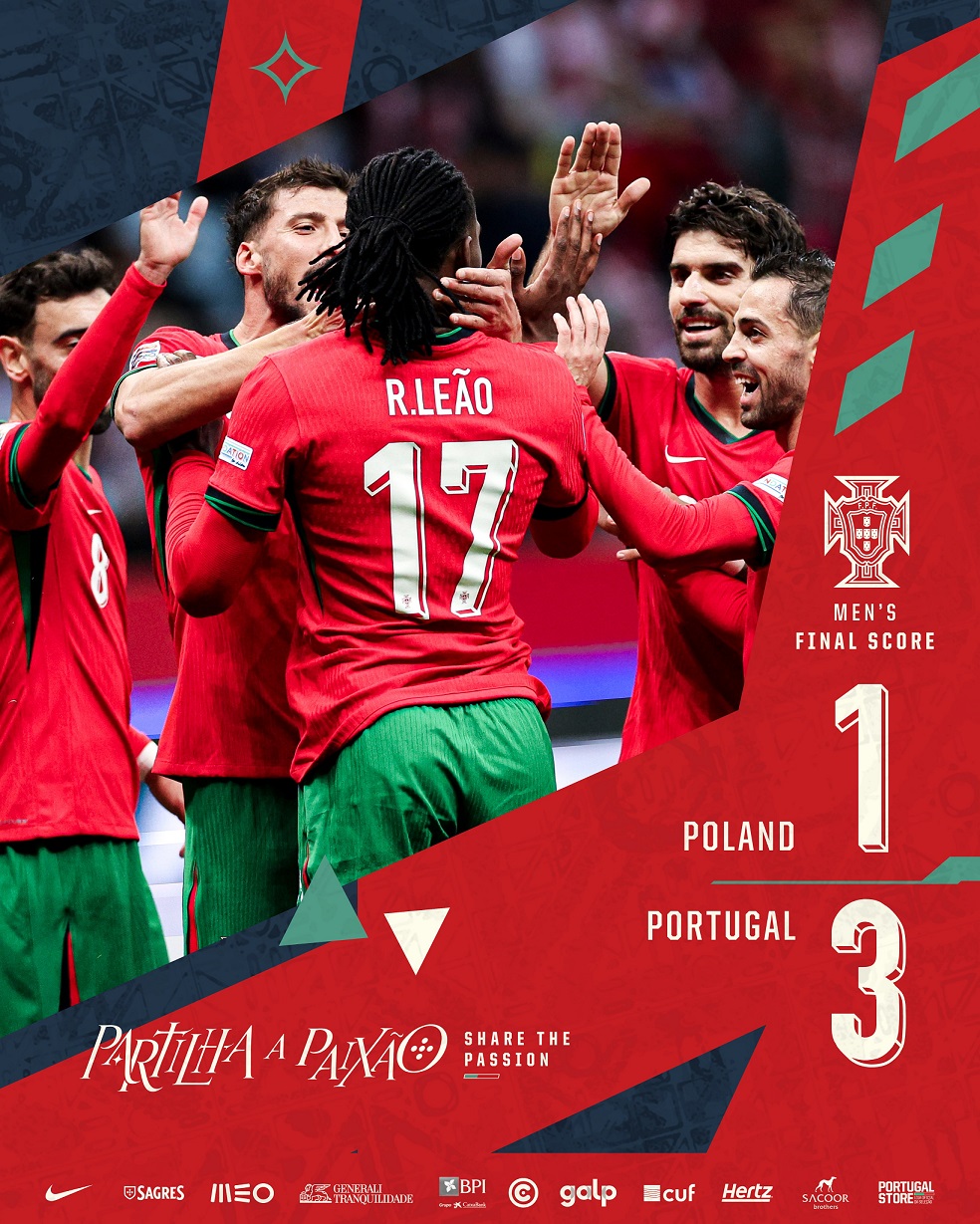 Kết quả UEFA Nations League: Ba Lan 1-3 Bồ Đào Nha