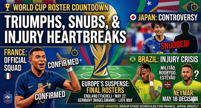 World Cup Roster Countdown: Triumphs, Snubs, and Injury Heartbreaks