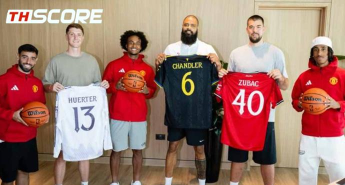 ดาวดัง NBA เยือนแคมป์ผีแดง❗ บรูโน่ โยโรและเซิร์กซีย์ ต้อนรับอย่างอบอุ่น