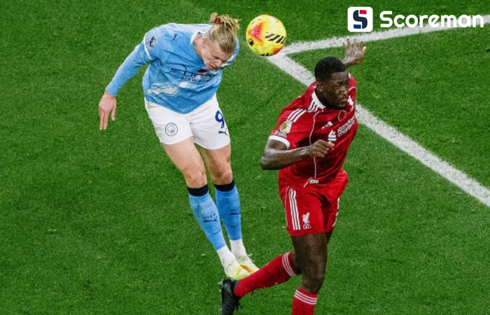 맨시티, 리버풀 3-0 완파... 홀란드, PK실축 후 곧바로 헤더골