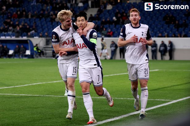 토트넘, 호펜하임 원정 3-2 승...'손흥민 멀티골'