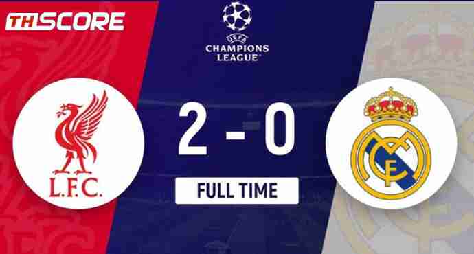 ลิเวอร์พูลคว้าชัย 5 นัดรวด! เอาชนะเรอัล มาดริด 2-0