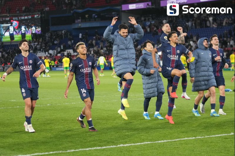 '이강인 결장' PSG, 낭트 3-0 제압…리그1 선두 질주