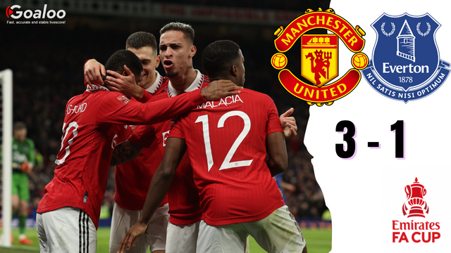 England FA Cup: Manchester United 3-1 Everton
