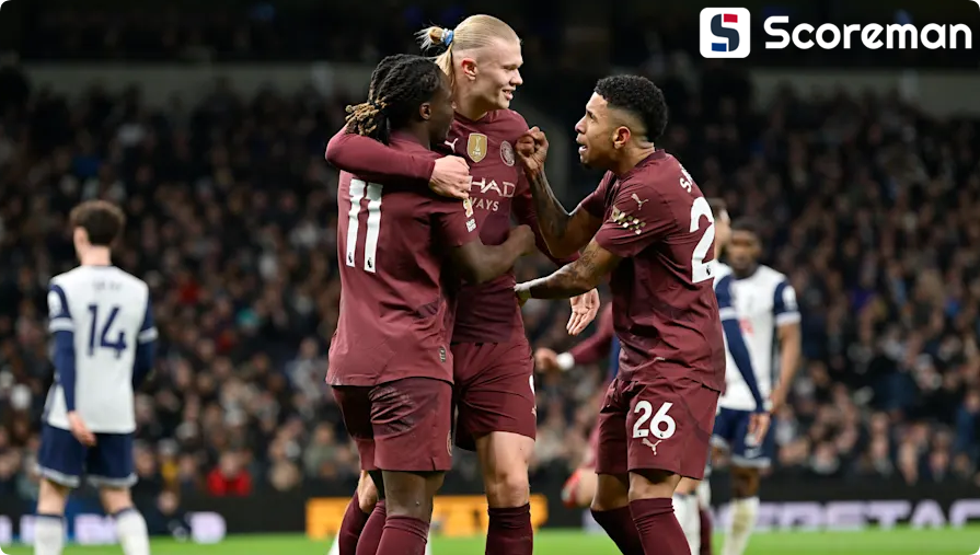 토트넘, 맨시티에 0-1 패배 → 13위 추락...