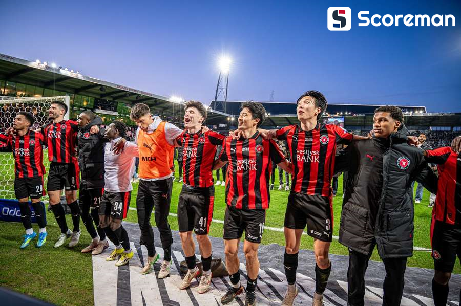 조규성·이한범 풀타임…미트윌란, 5개월 만에 선두 탈환