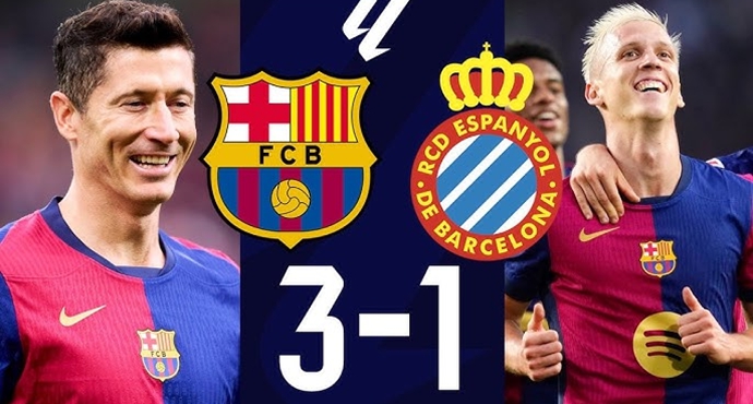 ลาลีกา: บาร์เซโลน่า ชนะ เอสปันญอล 3-1 คว้าชัย 6 นัดรวดในทุกรายการ