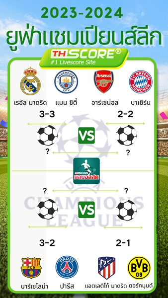 ทีเด็ดโอกาสเข้ารอบ 4 ทีมสุดท้ายของ ยูฟ่า แชมเปียนส์ลีก มาแล้ว 🔥🔥🔥
