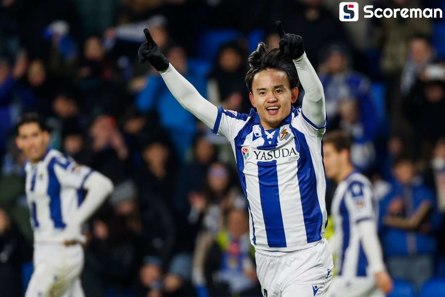 레알 소시에다드, 비야레알에 1-0 승리...구보 ''두 달 만에 득점''