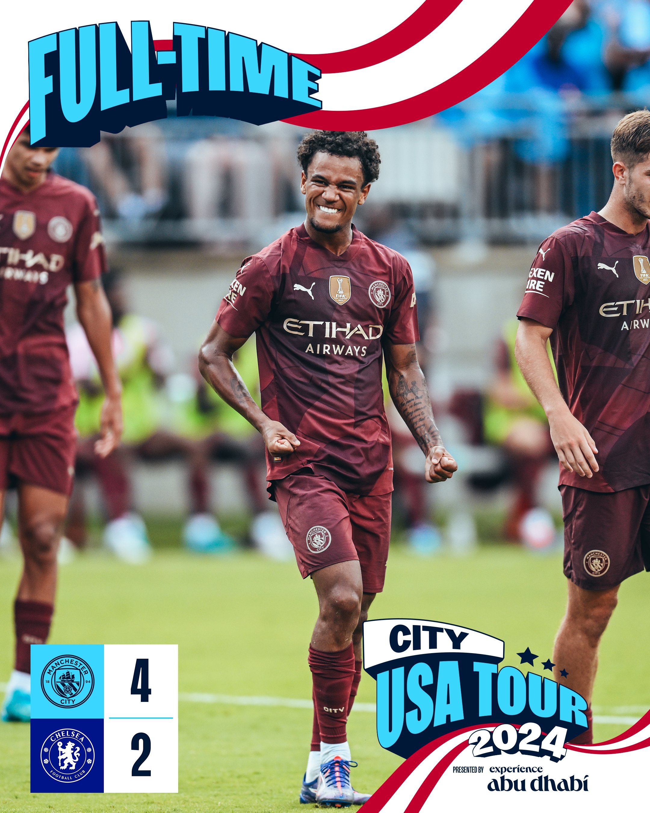 Kết quả giao hữu CLB: Manchester City 4-2 Chelsea FC