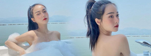 อื้อหือ.. น้องเอื้อย ส่งภาพเด็ด ลงอ่างตีฟอง โชว์ความขาวเต็มตา มุมข้างคือสุด !