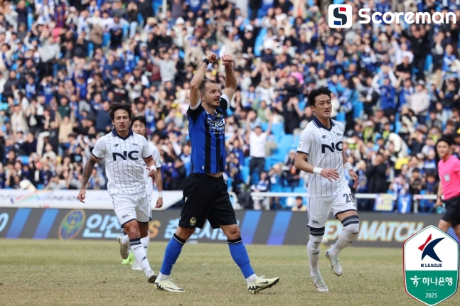 인천, 서울 이랜드 1-0 제압...‘무고사 결승골’