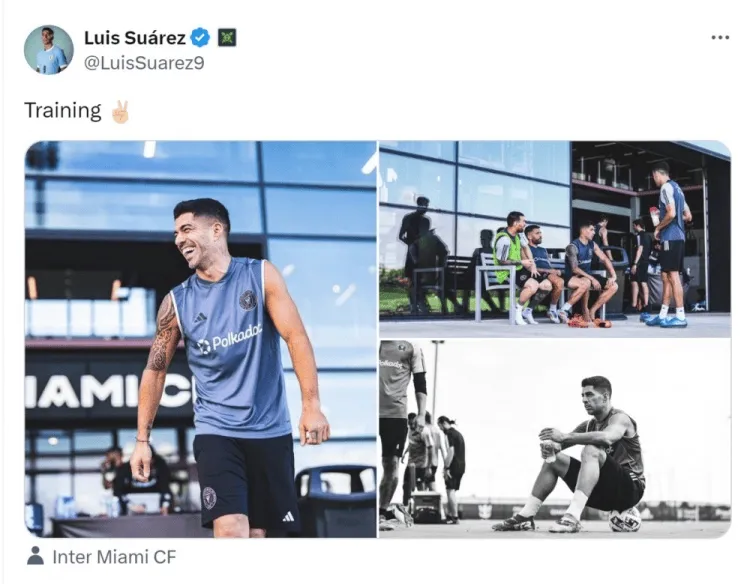 Luis Suarez trở lại Inter Miami và chuẩn bị cho trận gặp Philadelphia