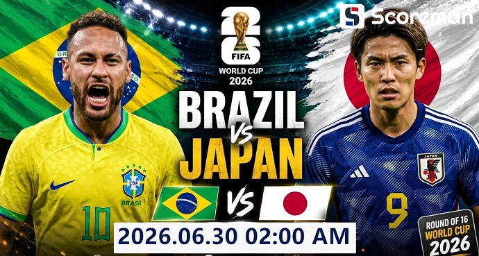 6월30일 월드컵 - 브라질 VS 일본 해외축구 분석 프리뷰