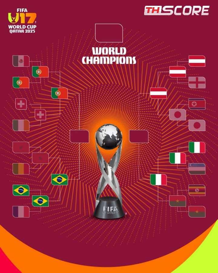 ​สรุป 4 ทีมสุดท้าย U17 เวิลด์คัพ: โปรตุเกส ดวลเดือด บราซิล, ออสเตรีย ปะทะ อิตาลี