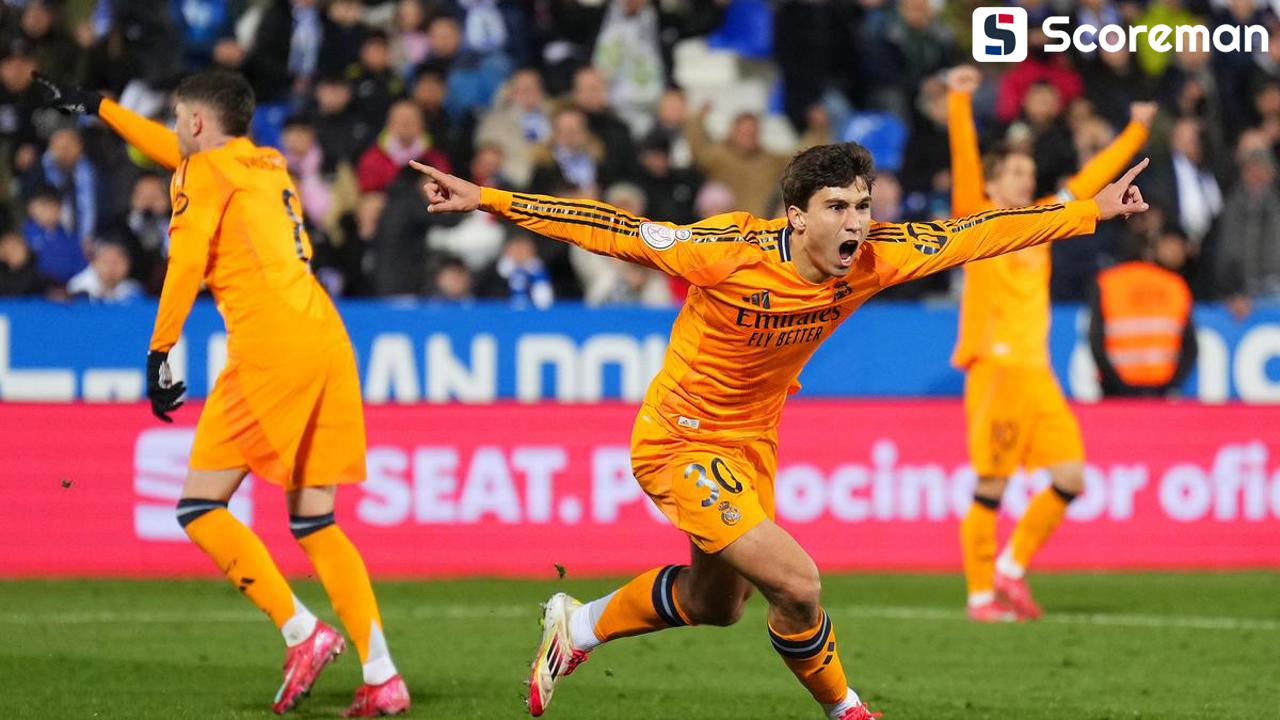 레알 마드리드, 레가네스에 3-2 신승→코파 델 레이 4강 진출