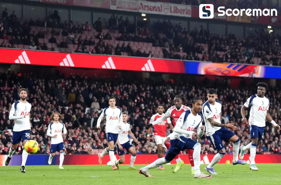 아스널, '북런던 더비'서 토트넘 4-1 완파