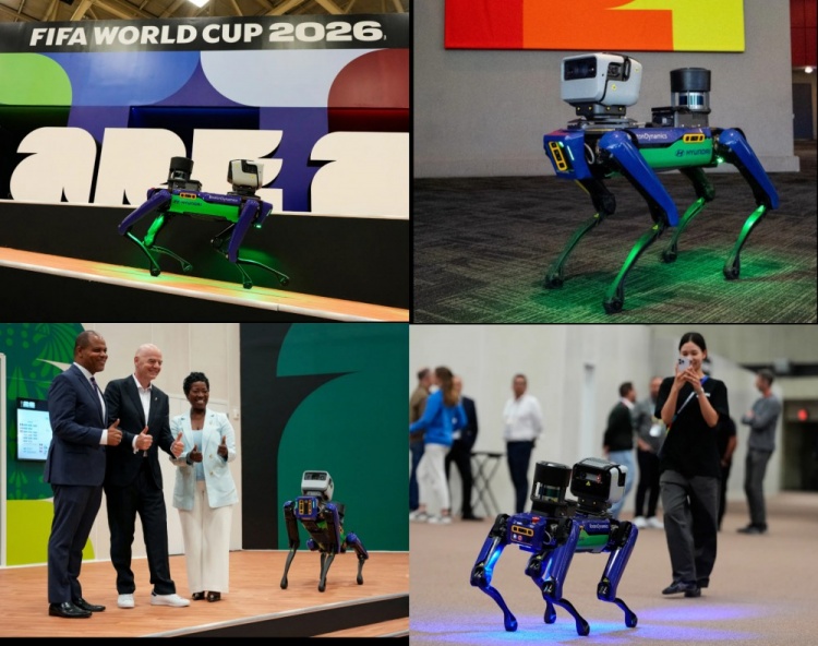 Những chú chó robot sẽ được triển khai tại Trung tâm Phát sóng Quốc tế Dallas để tuần tra an ninh trong suốt thời gian diễn ra World Cup.