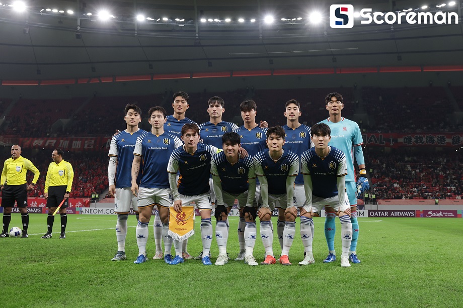 광주FC, 산둥 타이산 상대 ACLE 16강 확정 나선다