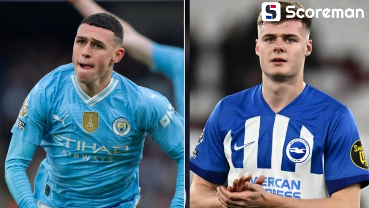 3월16일 잉글랜드 프리미어리그 - 맨체스터 시티 VS 브라이튼 분석 프리뷰