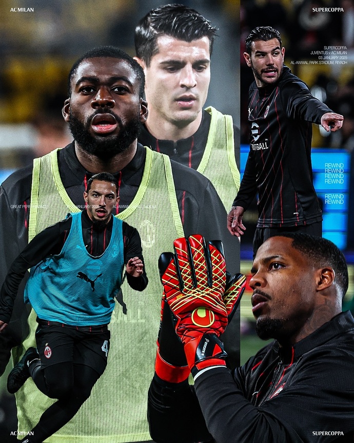 Italian Super Cup AC Milan：How we turned the impossible into the unforgettable ❤️🖤