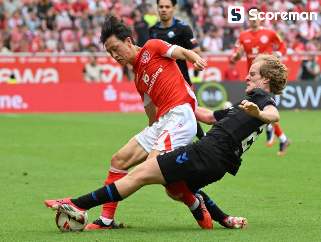 '이재성 선발' 마인츠, 묀헨글라트바흐에 4-3 역전승