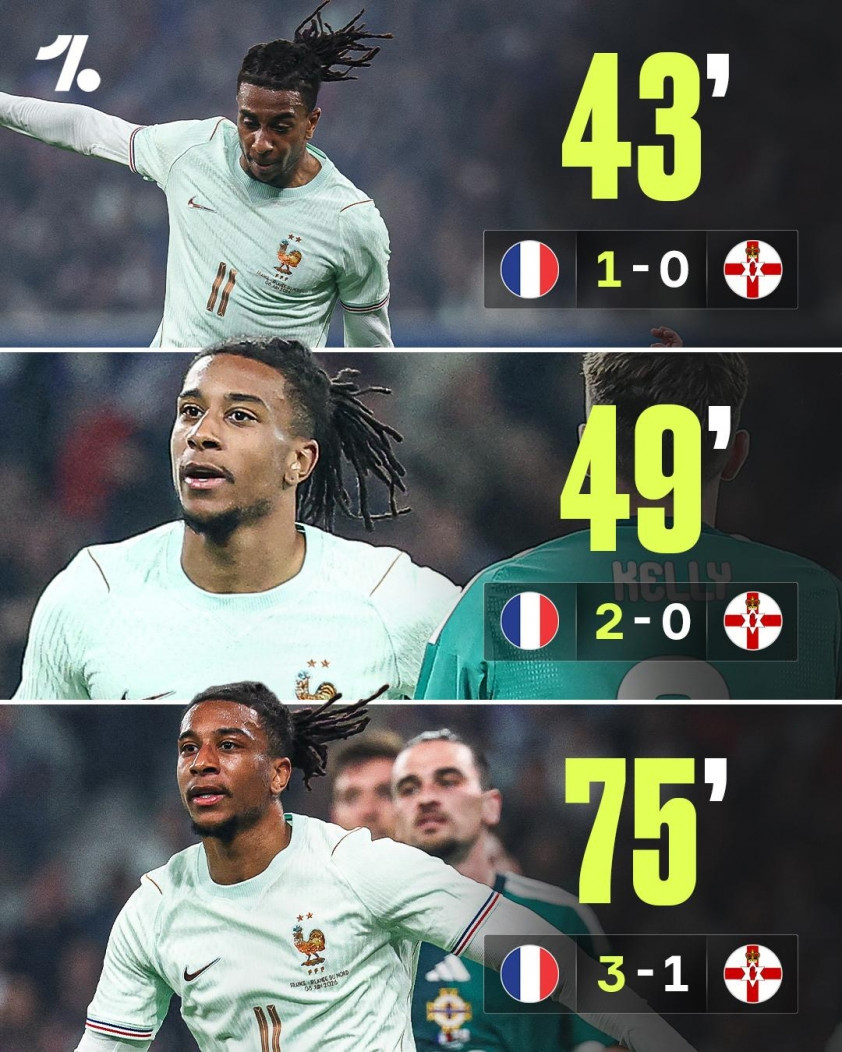 Pháp 3-1 Bắc Ireland - Olise lập hat-trick