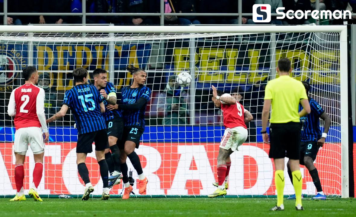 '제주스 멀티골' 아스널, 인터밀란 원정 3-1 완승…UCL 7연승 선두 질주