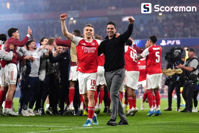 ‘사카 결승골’ 아스널, ATM전 1-0 승리로 UCL 결승 진출…20년 만에 챔스 결승행