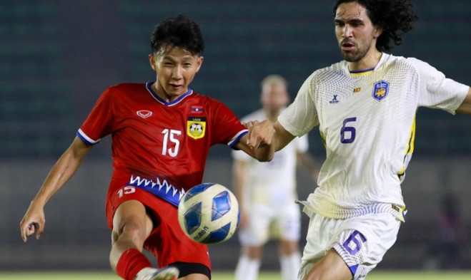 ĐT Lào thua đội xếp hạng 200 FIFA trước ngày đấu Việt Nam