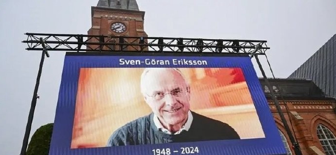 The funeral of renowned manager Sven-Göran Eriksson was held in Sweden