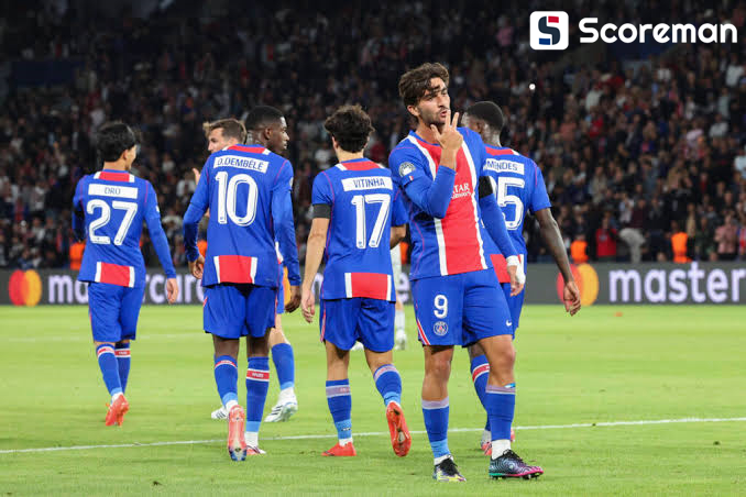'토레스 해트트릭' PSG, UCL 1차전서 슬로반 브라티슬라바에 6-1 대승