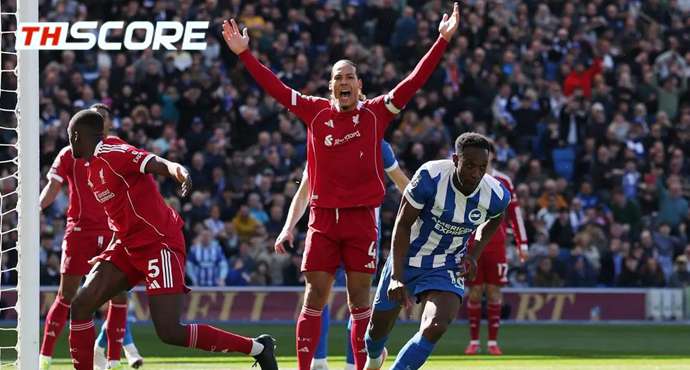 พรีเมียร์ลีก - ไบรท์ตัน โฮฟ อัลเบี้ยน 2-1 ลิเวอร์พูล