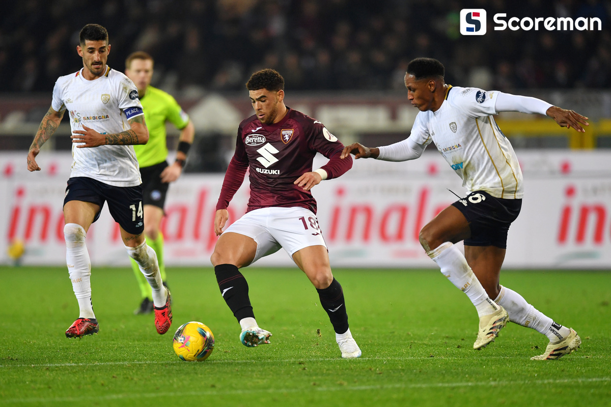 토리노, 2-0 칼리아리 제압...체 아담스 멀티골