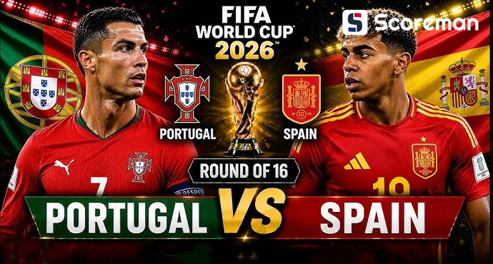 7월7일 월드컵 16강전 - 포르투갈 VS 스페인 해외축구 분석 프리뷰