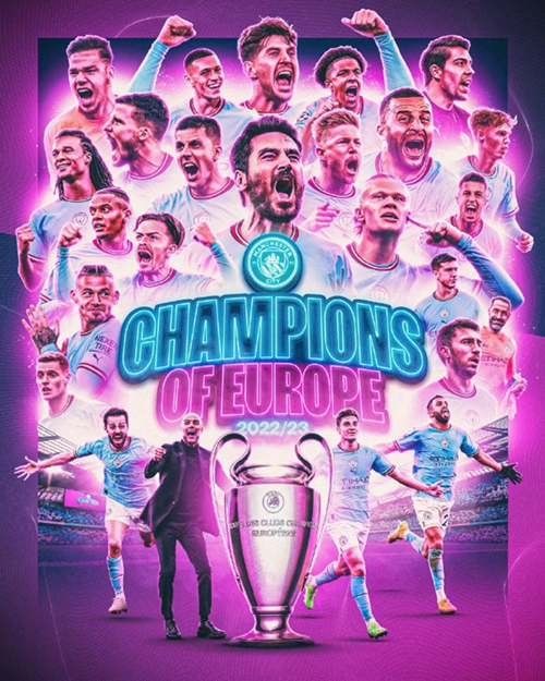 Man City 1-0 Inter - win the Champions League title for the first time