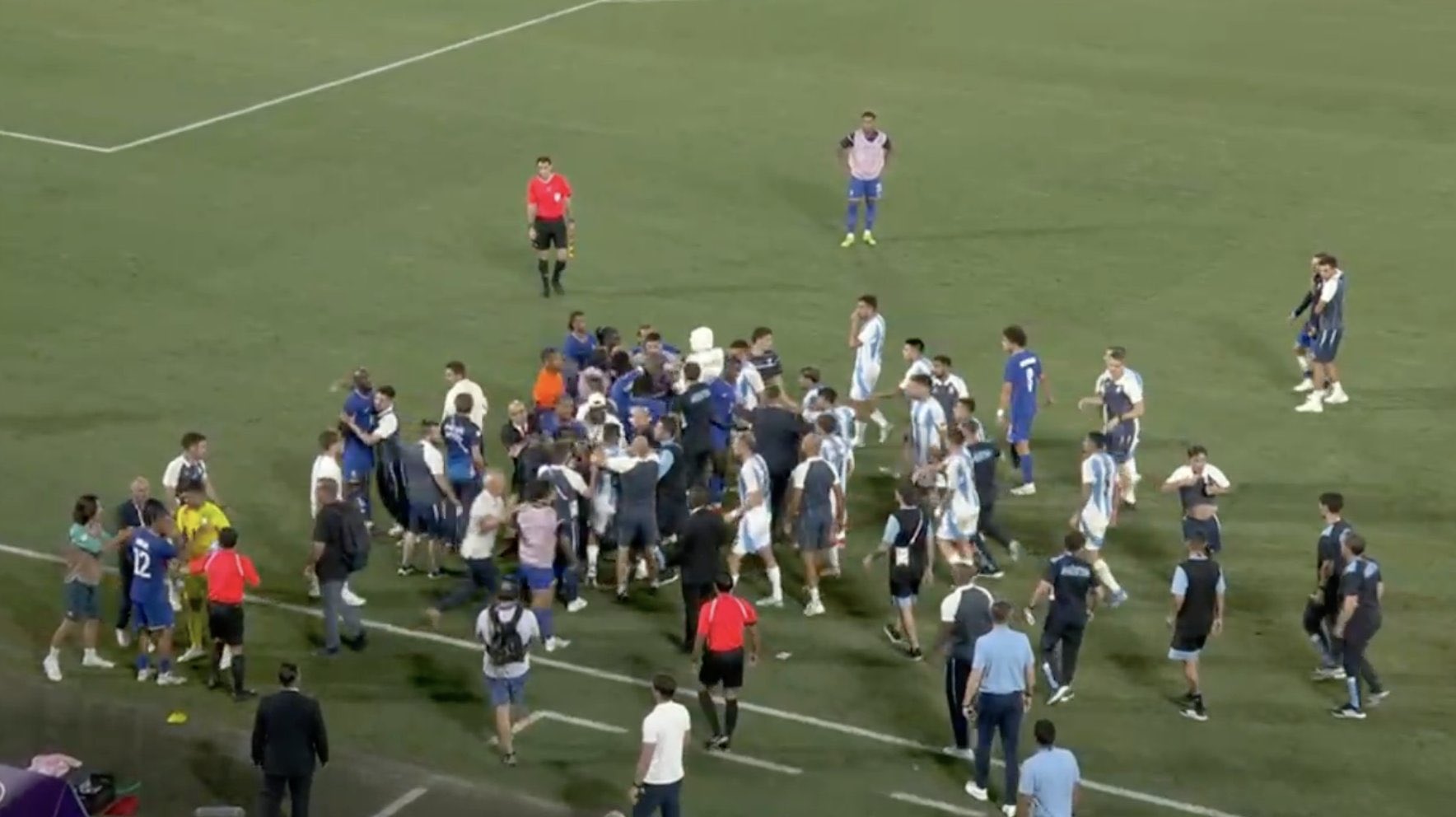 France's Victory Over Argentina Marred by On-Field Clashes