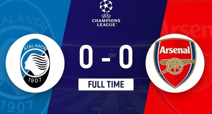 ยูฟ่าแชมเปี้ยนส์ลีกรอบแรก - อาร์เซนอล เสมอ แอตาลันต้า 0-0 นอกบ้าน