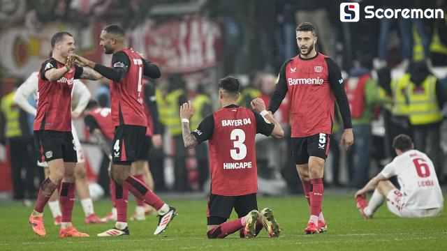 레버쿠젠, 쾰른을 3-2로 꺾고 DFB포칼 8강행