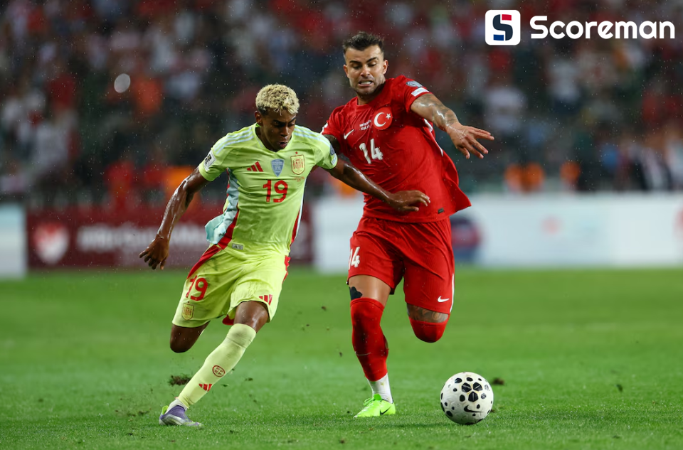 스페인, 월드컵 예선서 터키에 6-0 완파... 메리노 해트트릭