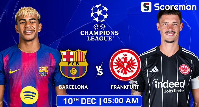 12월10일 챔피언스리그 - 바르셀로나 VS 프랑크푸르트 해외축구 분석 프리뷰