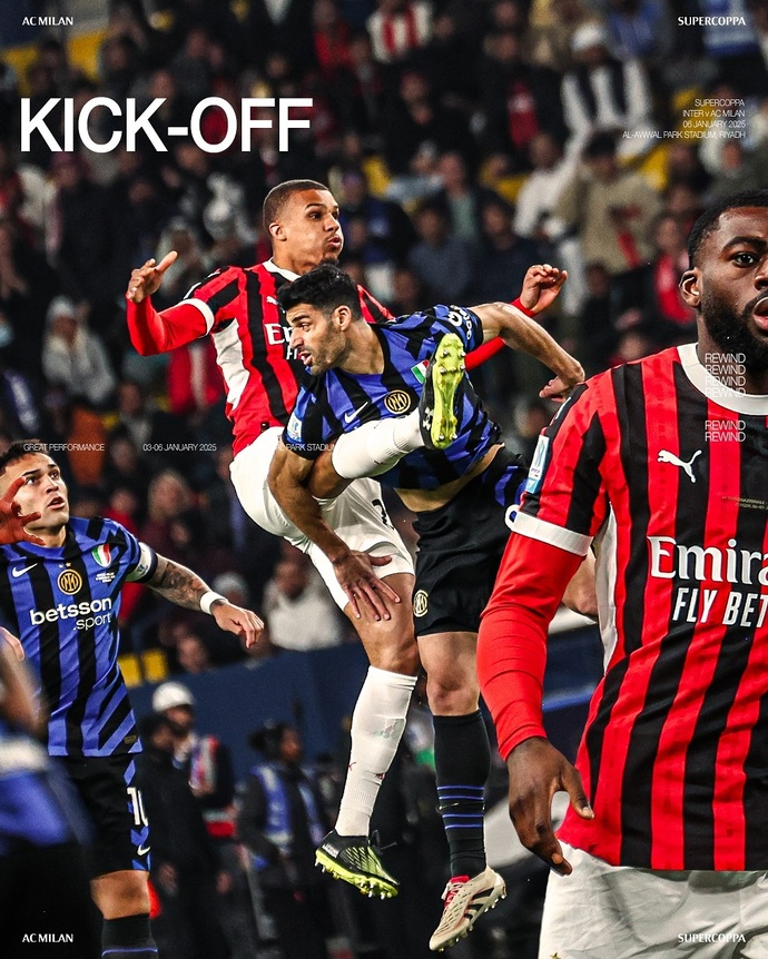 Italian Super Cup AC Milan：How we turned the impossible into the unforgettable ❤️🖤