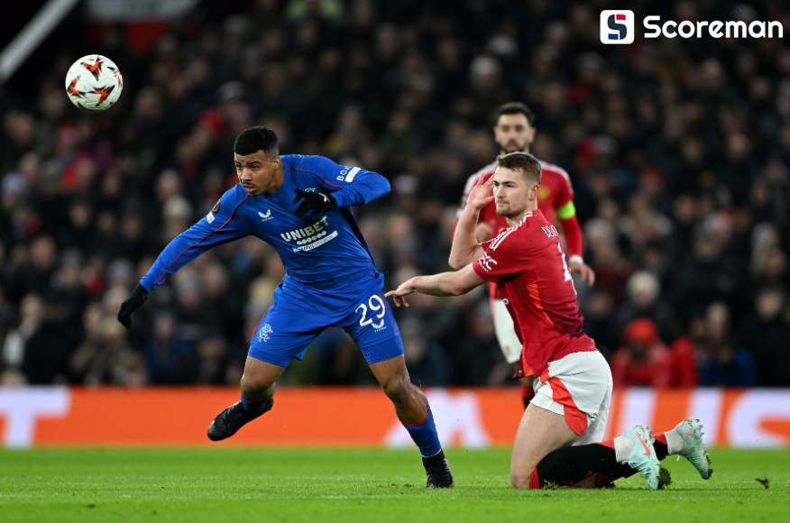 맨유, 레인저스에 2-1 역전승→16강 직행 유력