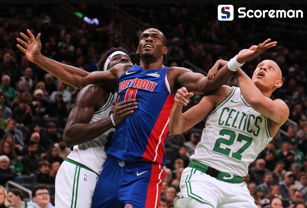 '해리스 25점' 동부 1위 디트로이트, 2위 보스턴 잡고 5.5G 차 선두 질주